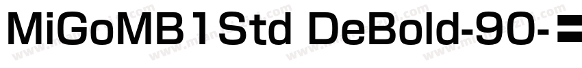 MiGoMB1Std DeBold-90字体转换